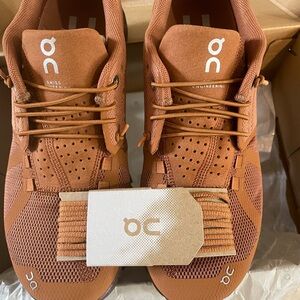 On Running Women’s Cloud Monochrome Sneakers in Pecan Brown